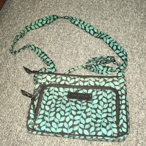 Mint/brown Vera Bradley bag